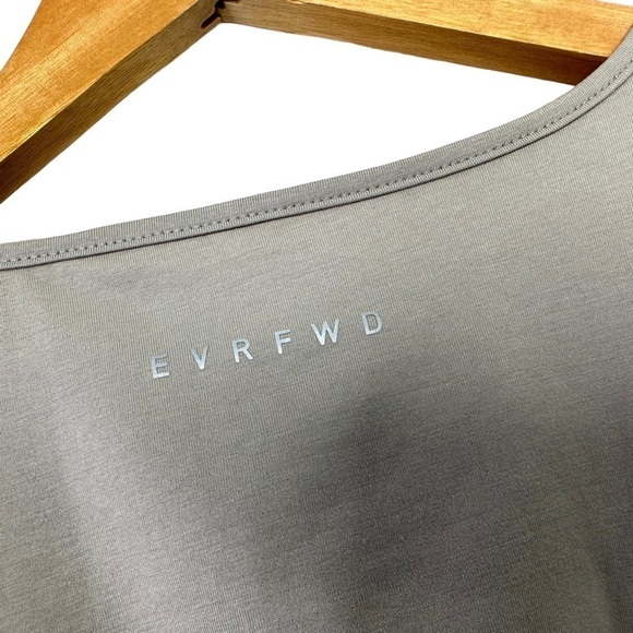 Ever Forward EVRFWD Womens Activewear Tank Top Size Small Gray Cutout Back - Picture 5 of 6